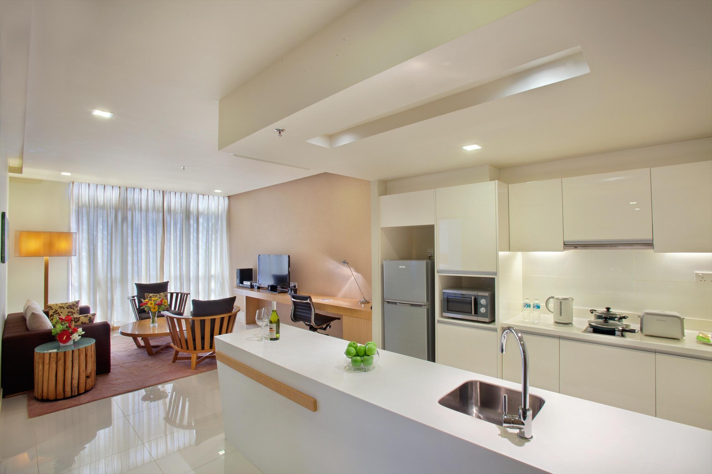 Parkroyal Serviced Suites Kuala Lumpur Pokoj fotografie A typical apartment at The Residence